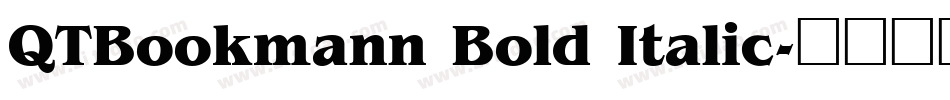QTBookmann Bold Italic字体转换
